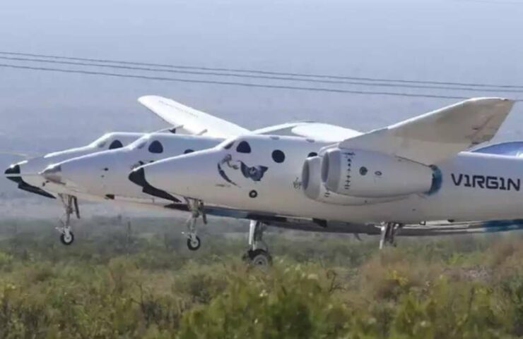 Launch of Virgin Galactic’s first commercial space flight